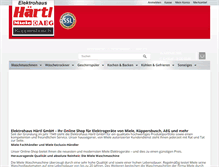 Tablet Screenshot of elektro-haertl.de